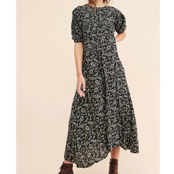 Free People Jessie Floral Midi Dress - Picture 1 of 6